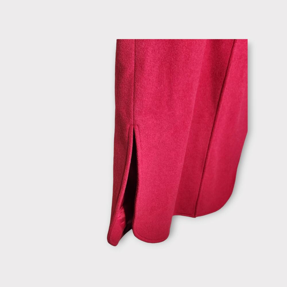 Anthropologie Red Coat with Leopard Collar - Picture 5 of 10